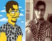 Artista transforma pessoas em personagens de Os Simpsons