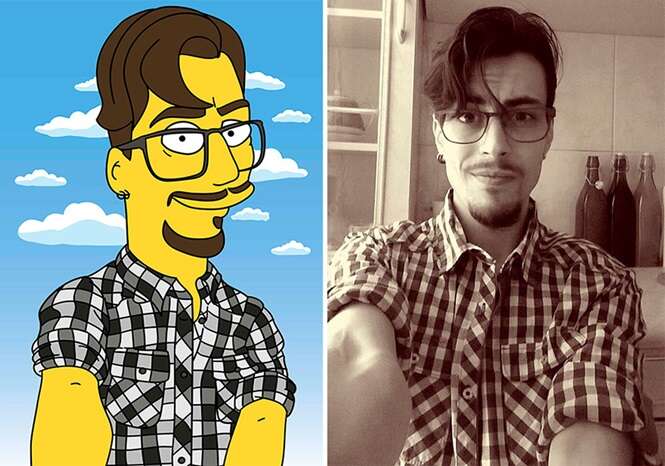 Artista transforma pessoas em personagens de Os Simpsons