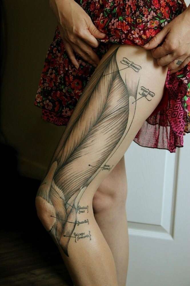 Tatuagens “transparentes” inspiradas no interior do corpo humano