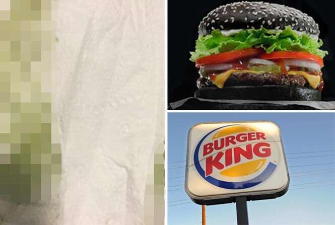 Clientes reclamam que pão de hambúrguer preto do Burger King vem deixando suas fezes na cor verde