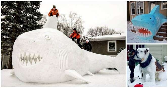 As mais impressionantes esculturas feitas de neve