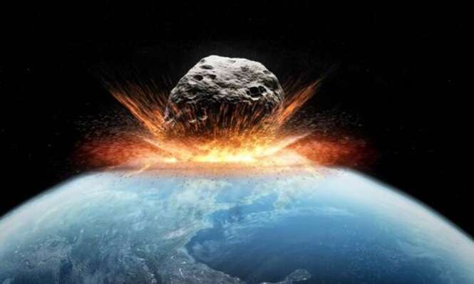 Asteroid impact, artwork