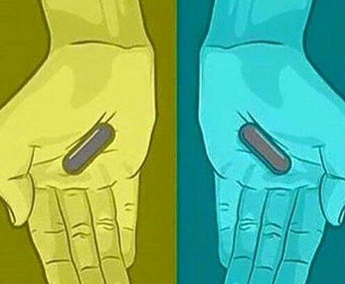 Cinza, azul, vermelha... Qual cor você enxerga nas pílulas?