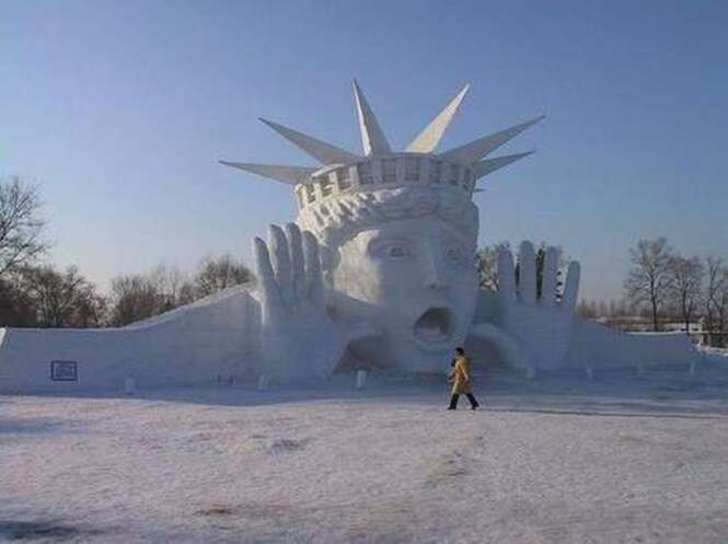 Esculturas de neve impressionantes