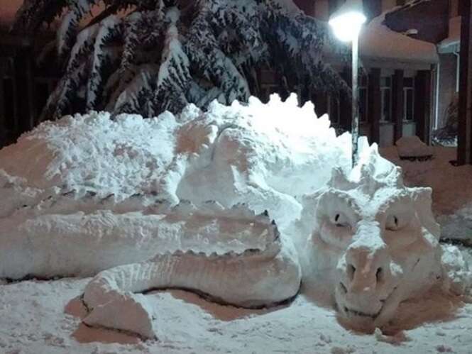 Esculturas de neve incríveis