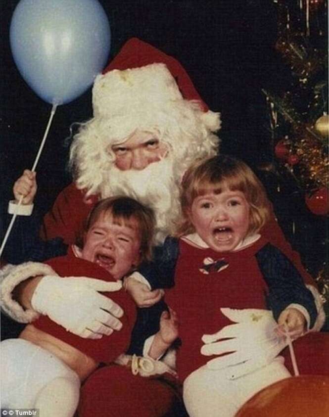 Fotos que comprovam que o Papai Noel pode ser assustador