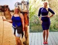 Enfermeira obesa que pesava cerca de 100 quilos muda forma física comendo mais