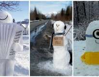 20 bonecos de neve criativos