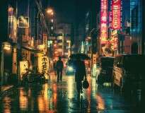 Fotógrafo registra imagens das ruas de Tóquio durante a noite