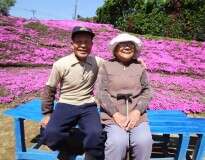 Marido passa dois anos plantando milhares de flores para que esposa cega pudesse cheirá-las
