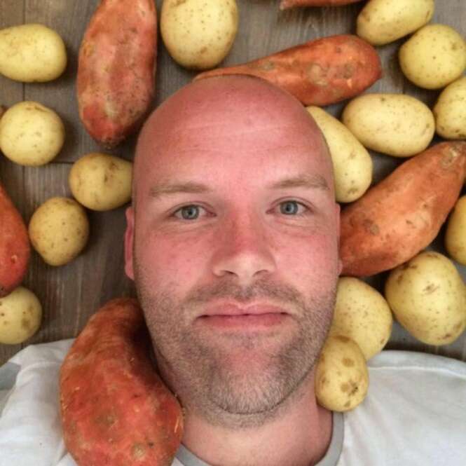 Homem promete que vai passar todo o ano de 2016 comendo somente batatas