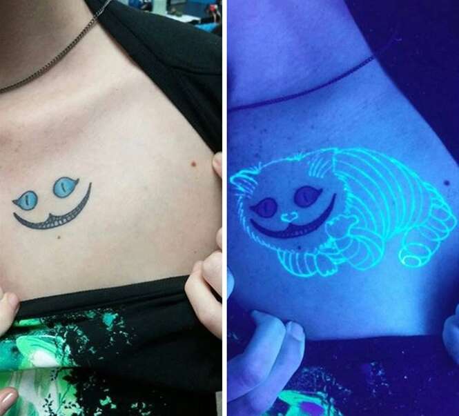 Tatuagens incríveis que brilham no escuro