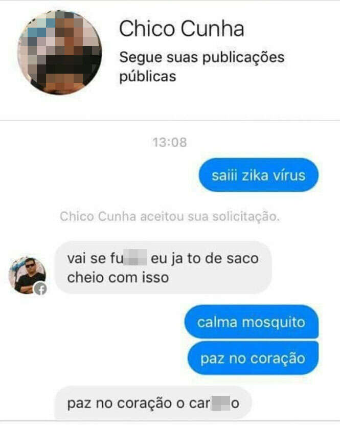 Anônimo chamado Chico Cunha se torna celebridade na internet ao ser comparado à doença chikungunya