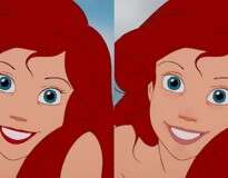 8 princesas da Disney com e sem maquiagem
