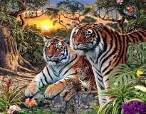 Você consegue encontrar todos os 16 tigres nesta imagem?