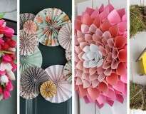 9 ideias de guirlandas inspiradas em flores para decorar a porta de sua casa
