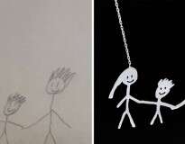 Artista transforma desenhos de crianças em pingentes de prata