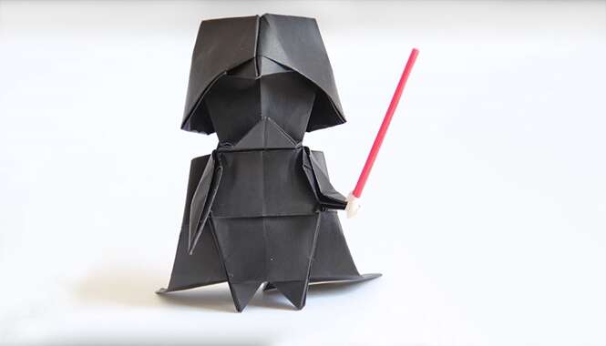 Como fazer origami do Darth Vader