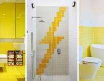 10 inspirações em amarelo para seu banheiro