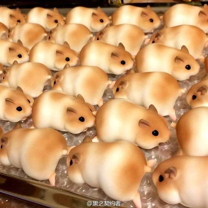 Você comeria um pão com formato de hamster?