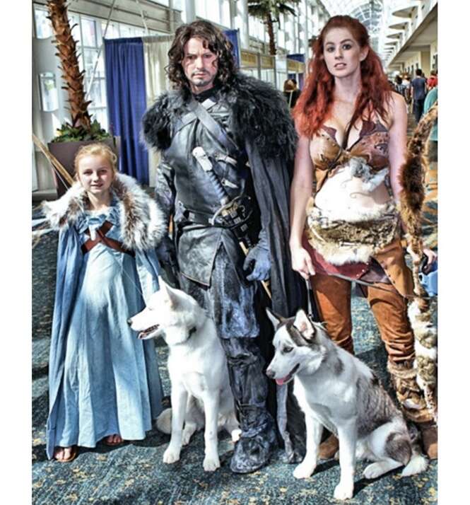 Famílias que adoram o mundo cosplay