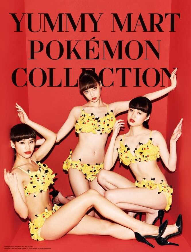 Marca japonesa lança linha de roupas "sensuais" inspirada em Pokémon