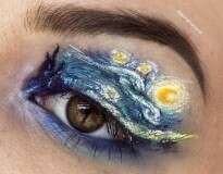 9 obras de arte feitas nas pálpebras dos olhos