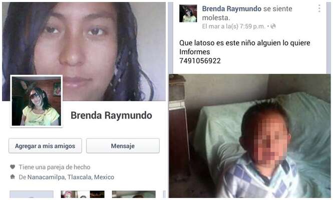 Mulher coloca filho à venda no Facebook