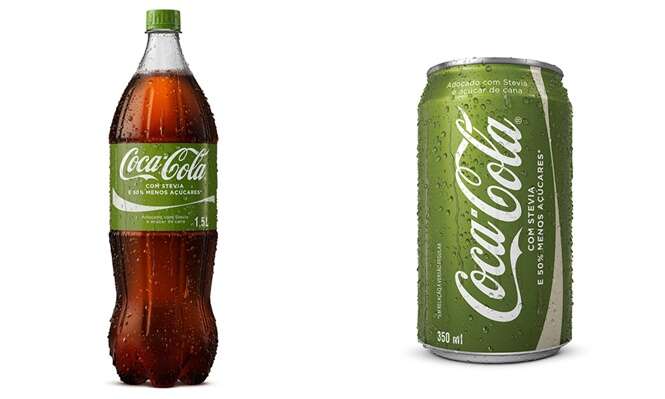 Coca-Cola “verde”, com 50% menos açúcar, chega ao Brasil em junho