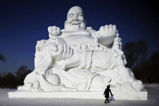 As mais incríveis obras de arte feitas de neve