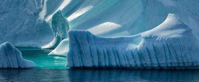 Belas imagens de icebergs e geleiras