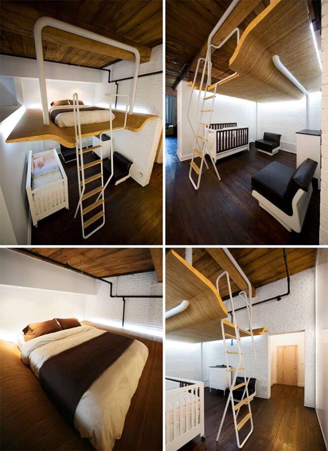 Modelos de camas projetadas para quartos pequenos Modelos de camas projetadas para quartos pequenos