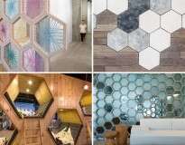 19 ideias para usar hexágonos em design de interiores
