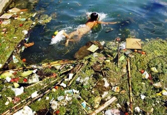 Imagens alarmantes mostrando os níveis de poluição na China