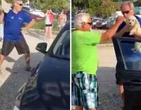 Vídeo: Homem quebra janela de BMW para resgatar cão que estava no interior