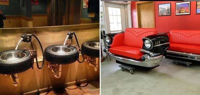 Ideias geniais que transformam carros antigos em lindas peças de decoração Ideias geniais que transformam carros antigos em lindas peças de decoração