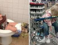 20 fotos divertidas provando que as crianças podem pegar no sono em qualquer lugar