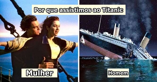 Diferenças claras entre homem e mulher