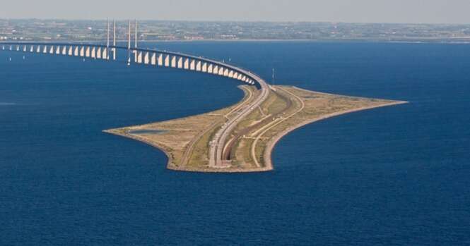 Esta ponte engenhosa liga a Dinamarca até a Suécia