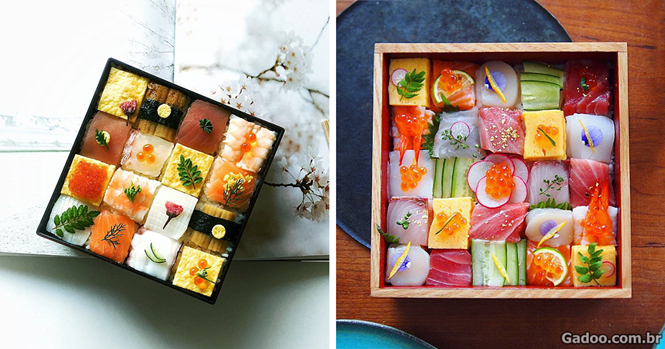 “Mosaico sushi” transforma almoço no Japão em verdadeiras obras de arte