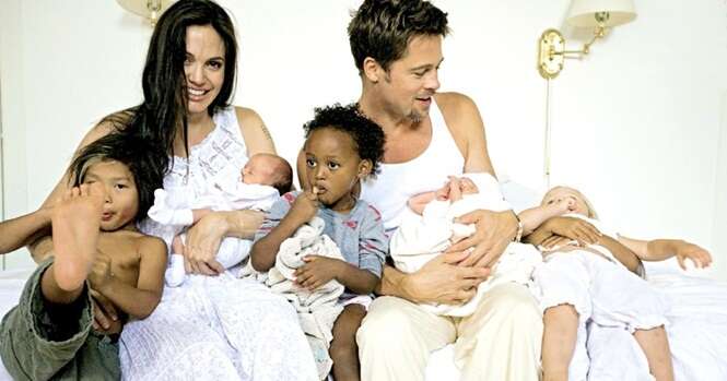 Pensamentos interessantes sobre a paternidade de Brad Pitt e Angelina Jolie