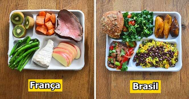 Como se parece o almoço das escolas em diferentes partes do mundo