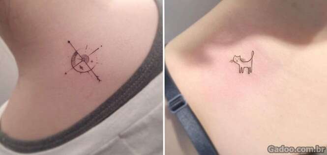 Tatuagens minúsculas para quem prefere desenhos mais discretos