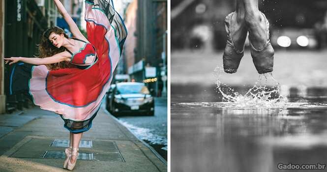 Fotos impressionantes mostram bailarinos dançando nas ruas de Nova York