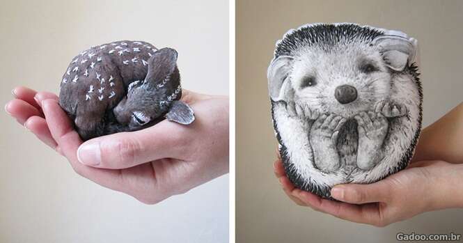 Artista cria almofadas inspiradas em animais