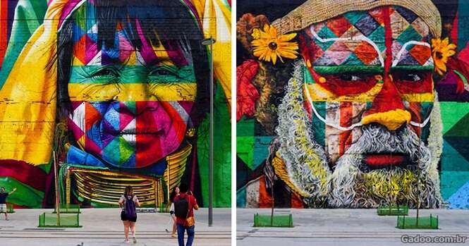 Conheça o mural gigante feito por um artista brasileiro nos Jogos Olímpicos