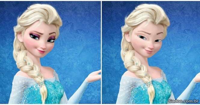Assim as princesas da Disney ficariam se não usassem maquiagem