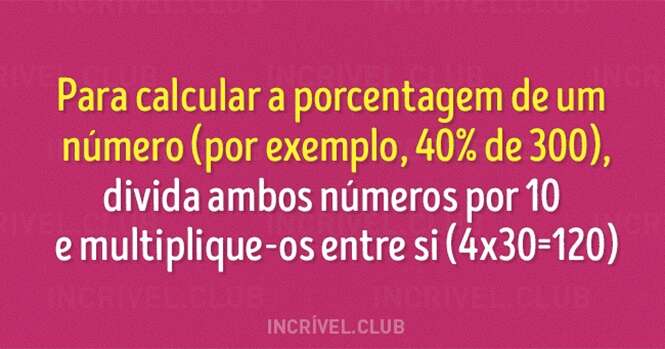 Truques simples que vão te ajudar com a matemática