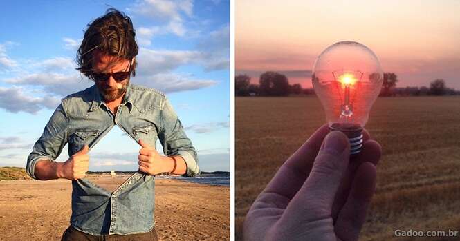 Homem cria ilusões surreais em fotos registradas com seu iPhone