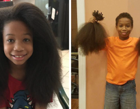 Este menino passou 2 anos deixando seu cabelo crescer para fazer peruca para crianças com câncer